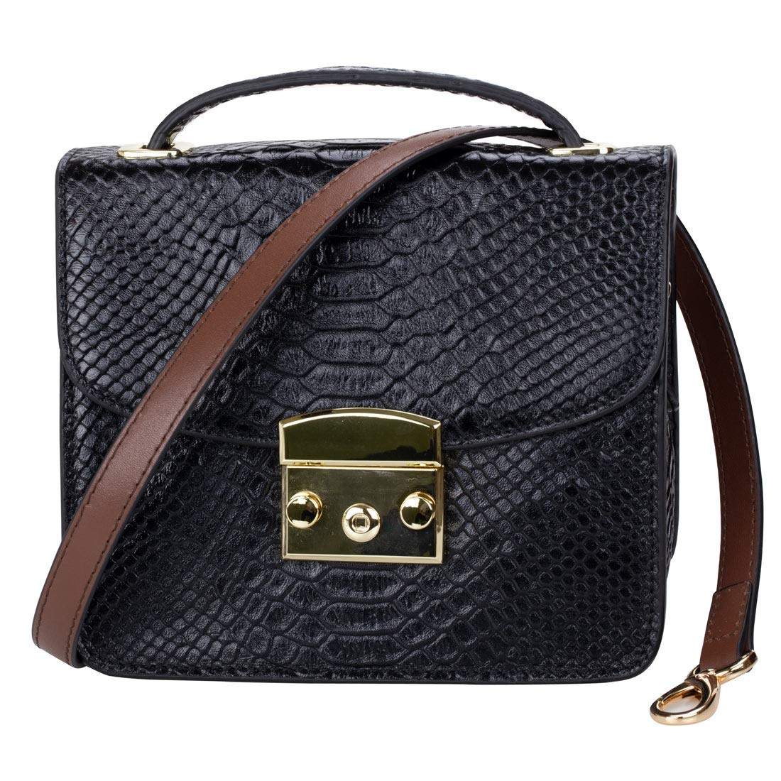 Allzedream Genuine Leather Purse Strap Replacement Crossbody Handbag Long Adjustable (Dark brown)