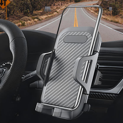 Phone Holder for car, Car Phone Holder Mount with Upgraded Metal Hook Clip for Air Vent, Car Mount Smartphones Holders