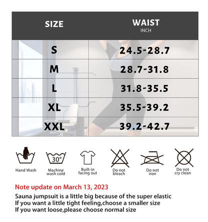 QZSH Women Sauna Suit Sweat Shirt Slimming Vest Hot Top Jumpsuit Shapewear,Armpit and Crotch Mesh（BH7008-01-XL）