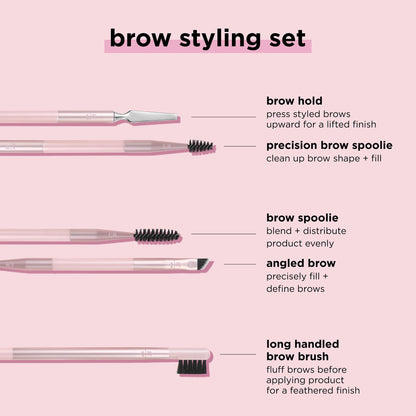 Real Techniques Eye Shade & Blend Makeup Brush Trio, For Eyeshadow & Liner, Makeup Tools for Shaping & Grooming Brows, Defined Makeup Look, Synthetic Bristles, Vegan & Cruelty-Free, 3 Count