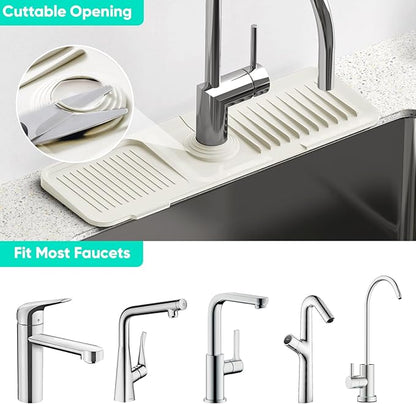17.7inch Faucet Mat for Kitchen Sink Faucet Mat Kitchen Sink Splash Guard