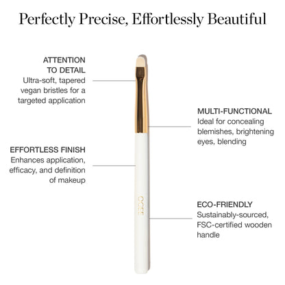 Ogee Blender Brush - Professional Quality Makeup Brush - Ultra-Soft Foundation Brush with Vegan Bristles for Flawless Makeup Application