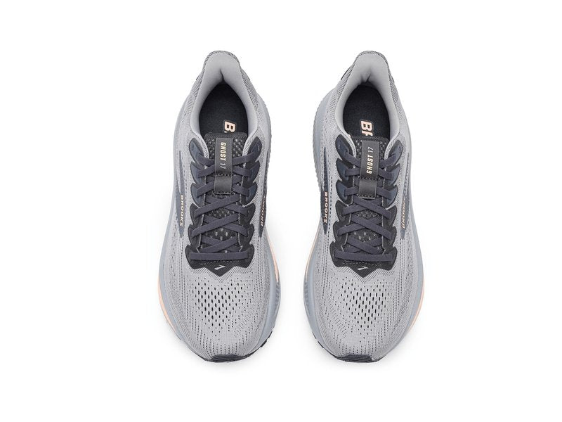 Brooks Women's Ghost 17 Alloy/Blackened Pearl/Peach 8.5 Medium