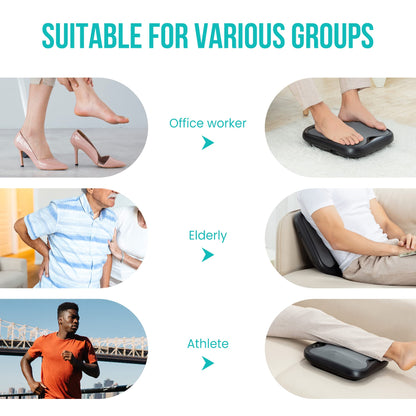 Snailax Shiatsu Foot Massager with Heat, FSA HSA Eligible, Washable Cover Kneading Foot & Back Massager, Heated Feet Warmer, Electric Feet Massager Machine for Plantar Fasciitis