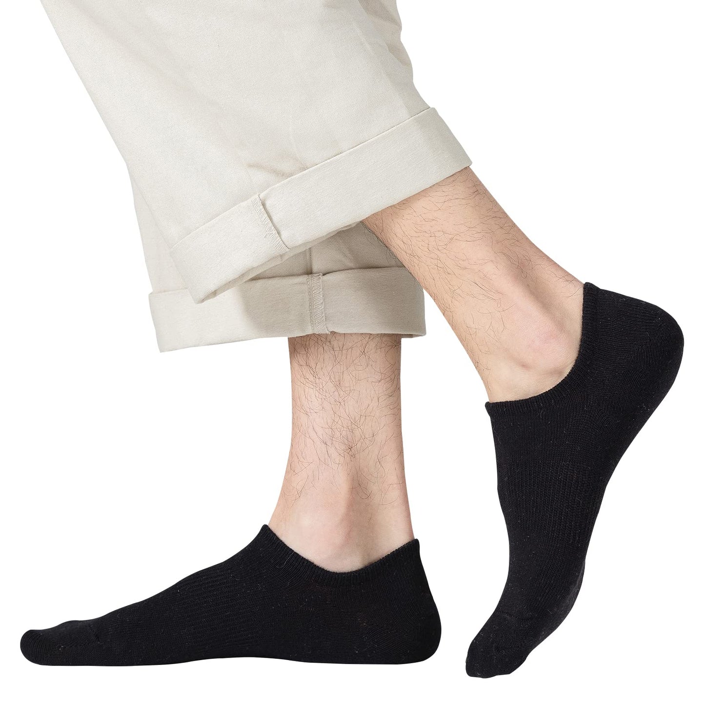 JORMATT 6 Pairs Mens & Women No Show Socks Non-Slip, Athletic Sneaker Cotton Invisible Low Cut Socks for Mens Shoe Size 10-13