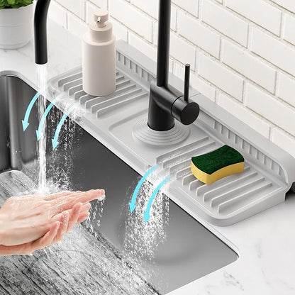 14.6 inch Faucet Mat for Kitchen Sink Splash GuardKitchen Sink Faucet Mat