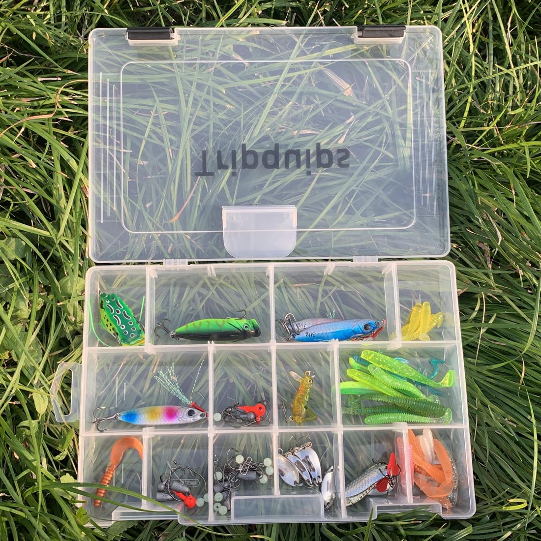 Tripquips 3600 Tackle Trays, Plastic Storage Organizer Box with Removable Dividers - Tackle Boxes - Fishing Tackle Storage - 3700 Tackle Trays - 2 Packs/4 Packs Box Organizer-3600 4 Packs