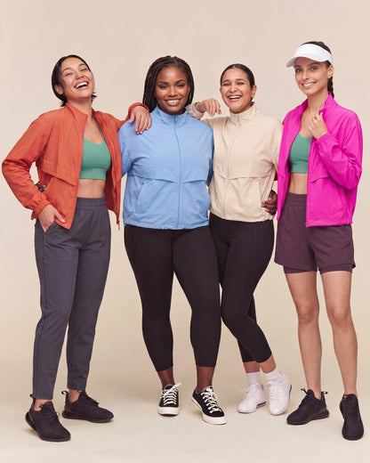Locachy Women's Lightweight Zip Up Athletic Jacket Stand Collar Windproof Sun Protection Workout Outdoor Jacket Camel M