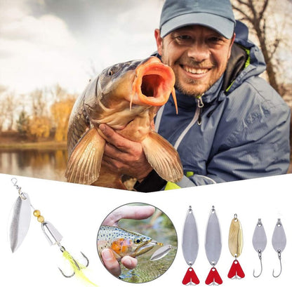 Fishing Lures Kit - 292-Piece Tackle Box with Crankbaits, Hooks & Weights | Perfect Gift for Men - Bass & Trout Fishing