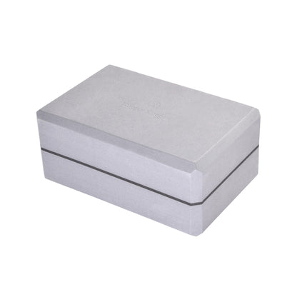 Hugger Mugger 4 in. Foam Yoga Block - Strong and Stable, Beveled Edges for Comfort, Most Favored Block Size, Helps with Alignment and Support in Many Poses