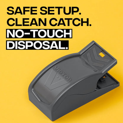 Victor M070B Easy and Safe-Set Power Kill Mouse Trap Quick and Clean Rodent Disposal - 2 Reusable Mouse Traps