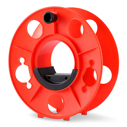 Amazon Basics Extension Cord Reel, 150-foot Capacity for 16/3 SJT Cord, Impact-Resistant, Orange