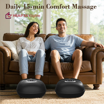 CuPiLo Foot Massager with Heat, FSA HSA Eligible Shiatsu Foot Massager Machine for Plantar Fasciitis, Vibration & Pressure for Neuropathy Pain, Gifts for Women Men, Fits Up to 12"