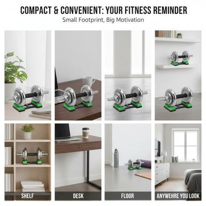 Oumefar 1 Pair Dumbbell Rack Mat Stand Holder ABS Plastic NonSlip Floor Protection Fitness Equipment For Home Gym Workout Storage 60KG Bearing