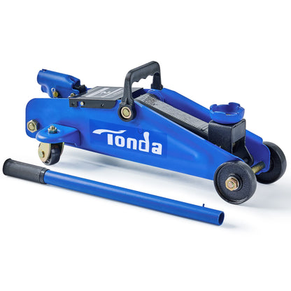 Tonda Floor Jack, Hydraulic Portable Car Jack, 2 Ton (3,800 lb) Capacity, Blue
