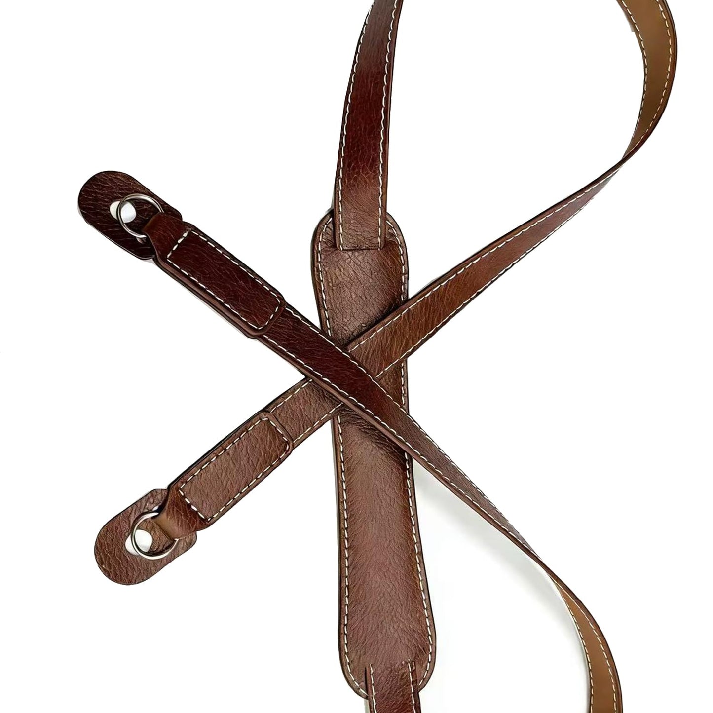 PU Leather Camera Strap For Photographers Retro Decompre Ssion Design Strap Neck, Shoulder or Safety Tether Oblique Straddle (Dark brown)