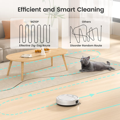 Lefant LiDAR Robot Vacuum and Mop, 450ml Visible Dustbin, Upgraded 190° PSD Obstacle Avoidance, Customized Cleaning, Multi-Floor Mapping, 150 Mins Runtime, WiFi/Alexa/APP, Pet Hair & Carpets, M330 Pro