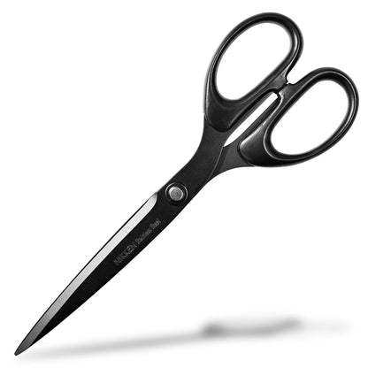 Seki Japan Japanese Multipurpose Scissors, 7.3 inch Fluorine Coating Stainless Steel Blade Office Shears for Cutting Paper Craft Fabric Photos