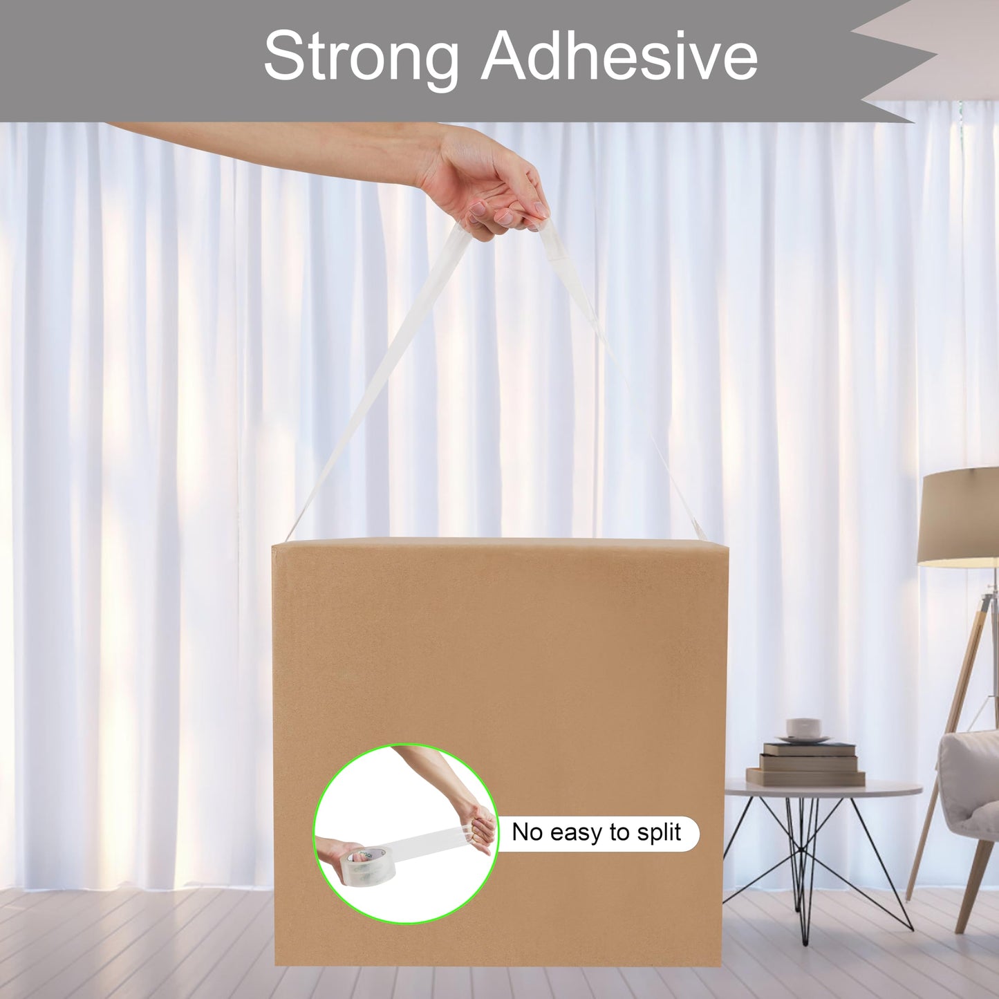 DIOLINGQI 36 Rolls 55 Yards Roll, Total 1980 Yards Clear Heavy Duty Packing Tape for Shipping Packaging Moving Sealing, 2.8 mil Thick, 1.88 inches Wide