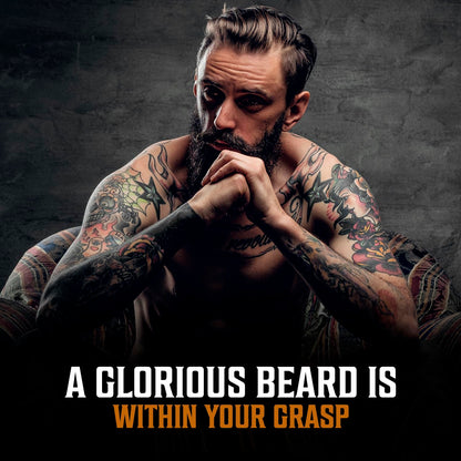 Viking Revolution Sandalwood Beard Oil for Men - Natural Mens Beard Oil with Argan Oil and Jojoba Oil - Beard Softener, Strengthens and Moisturizes - Beard Conditioner for Men (Sandalwood, 1 Pack)