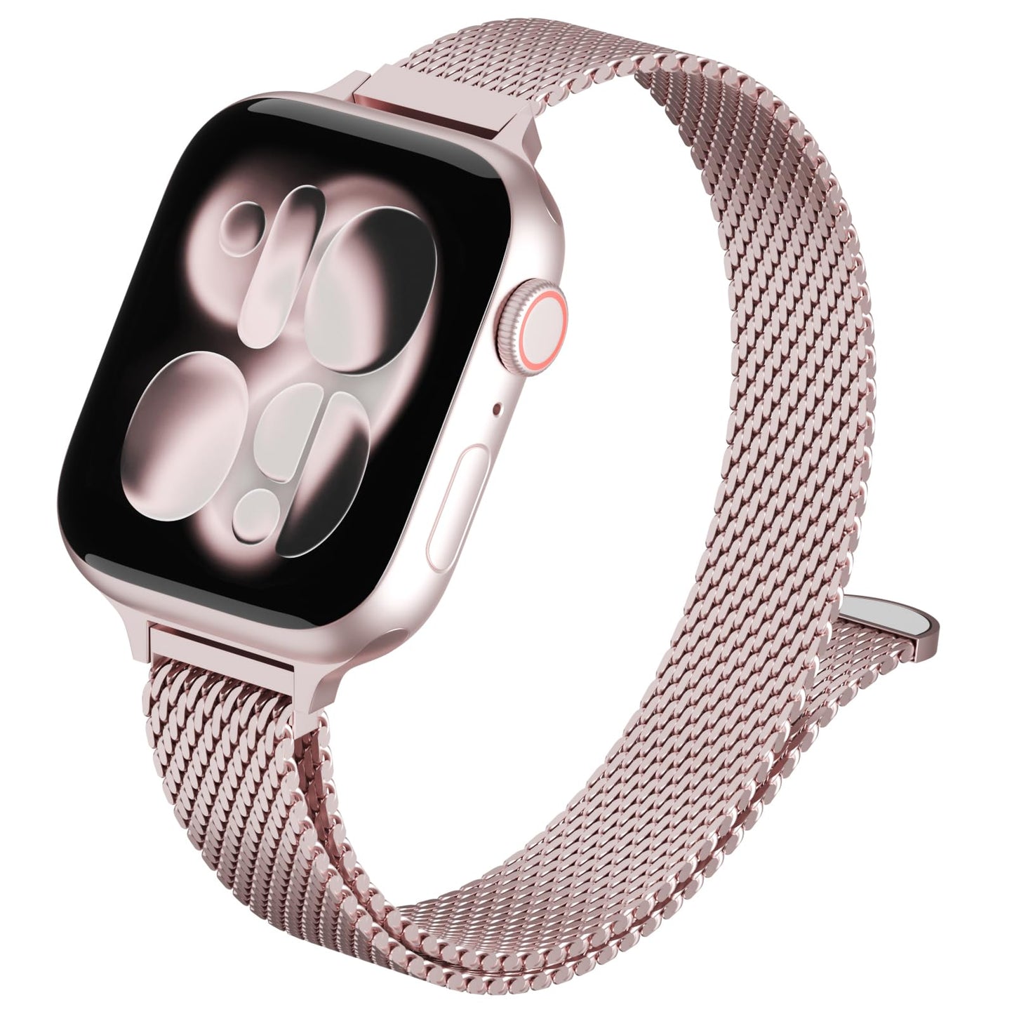 Slim Milanese Loop Compatible with Apple Watch Bands for Women Men 38mm 40mm 41mm 42mm 44mm 45mm 46mm 49mm, Stainless Steel Magnetic Mesh Strap for iWatch Series 11 10 SE 9 8 7 6 5 4 Ultra 3 2 1