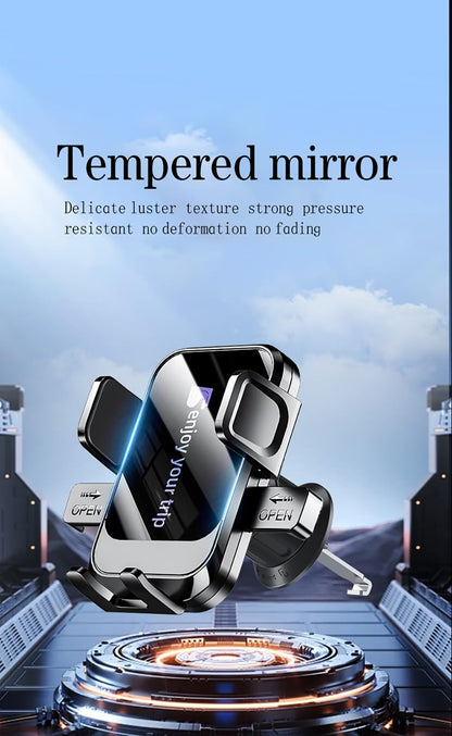 Phone Holders for Your Car with Metal Hook Clip, Air Vent Cell Phone Stand Car Mount, Universal Automobile Cradle Fit