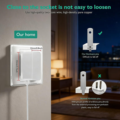 Hatch Night Light Power Cord, Lnauy Charger Adapter Compatible with Hatch Rest and Rest Mini Night Light 5V 2A Charger Replacement Barrel Style