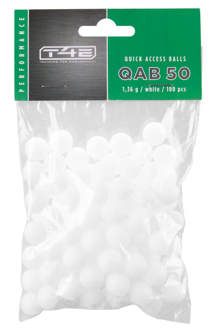 Umarex T4E Quick Access Balls Solid Polymer Rounds, 50 Caliber, 100 ct
