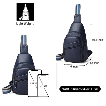Sling Bag Crossbody Bags for Women Small Cross Body Bag Fanny Packs Chest Sling Purse for Daily Travel Leisure Sport