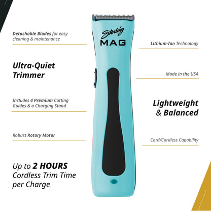 Wahl Professional Sterling Mag Cordless Trimmer Rotary Motor Lithium Ion Battery