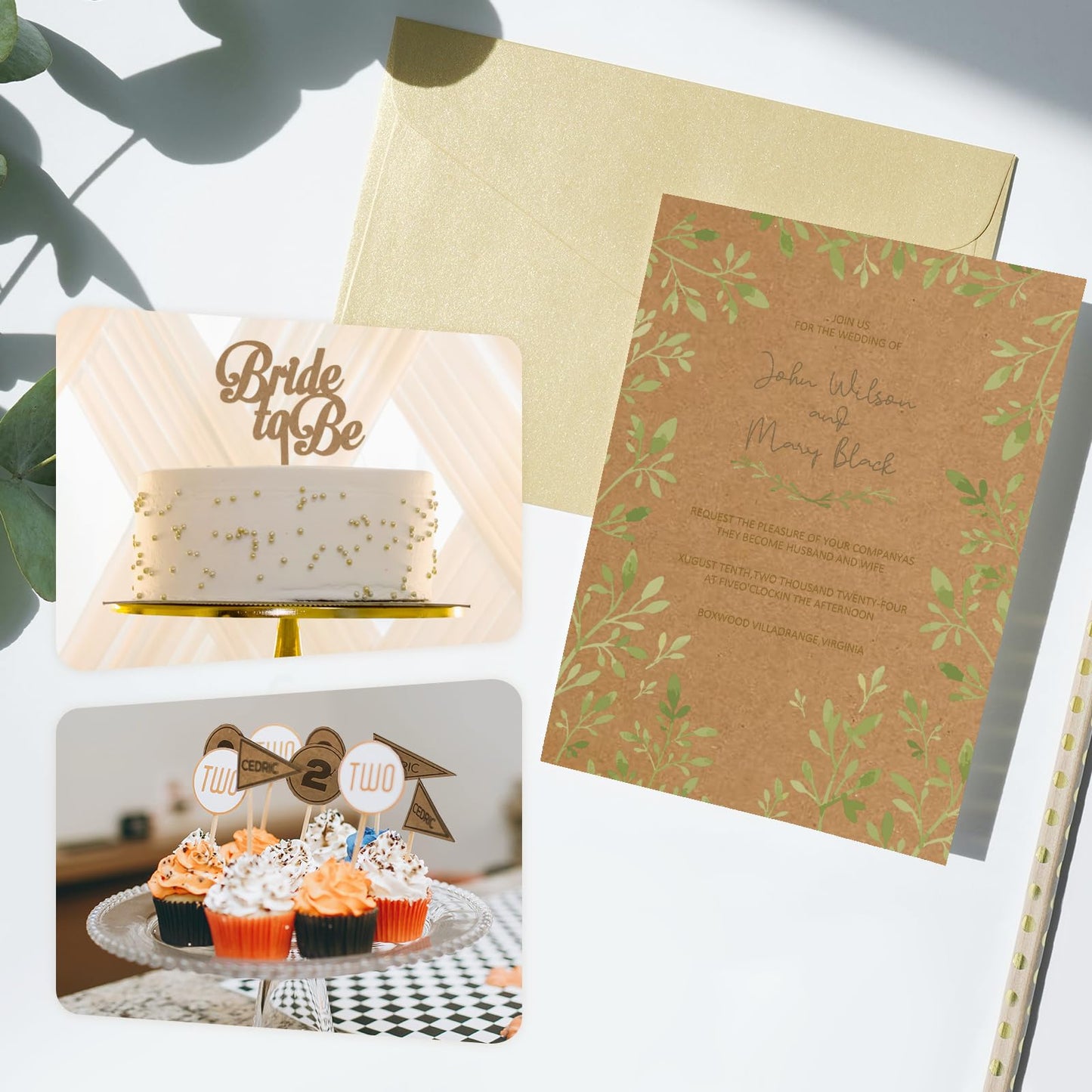 110lb Brown Cardstock Paper Thick Cardstock, Goefun 50 Sheets Kraft Cardstock 8.5 x 11 for Invitations, Menus, Poster, DIY Card(300 GSM)