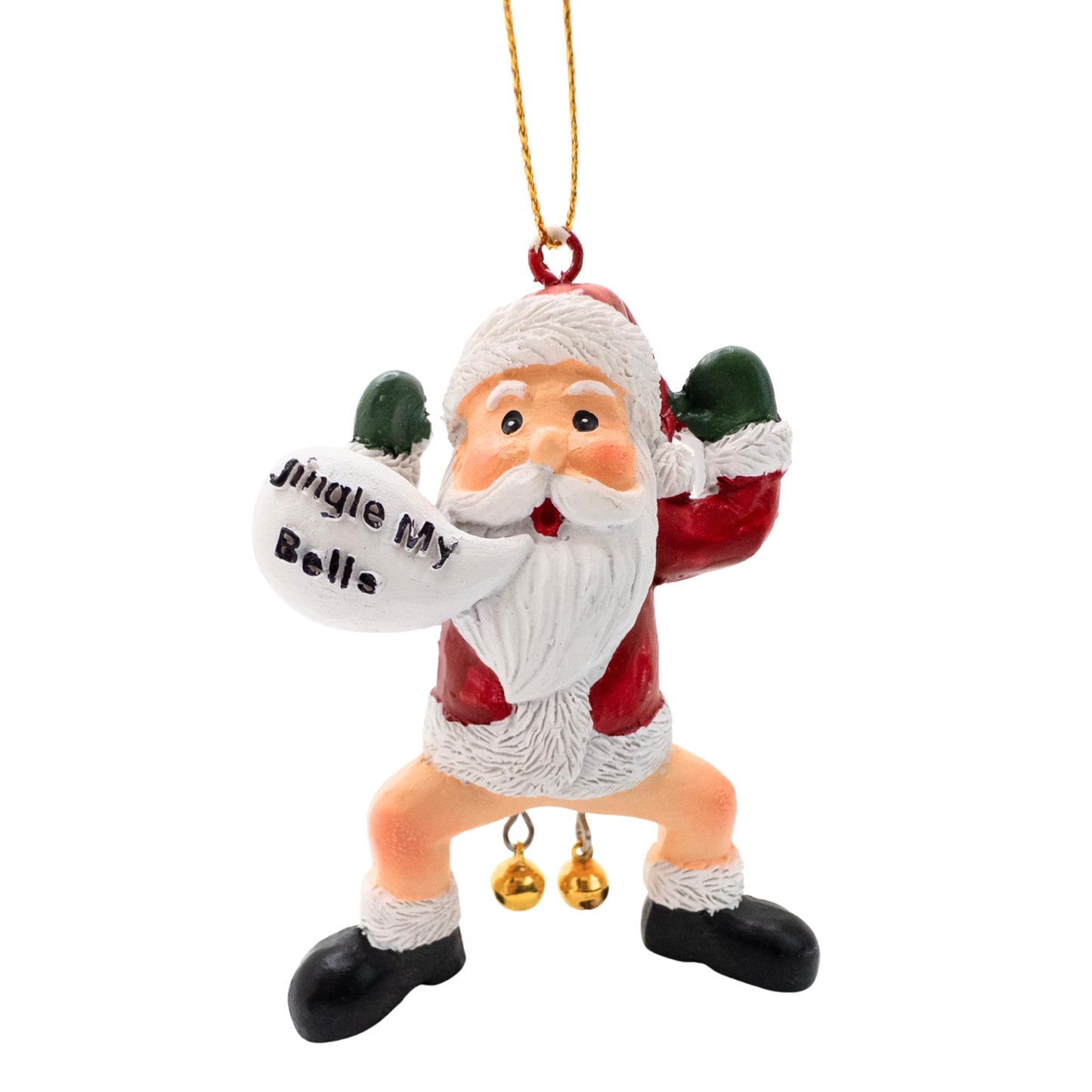 Funny Santa Claus Jingle My Bells Christmas Tree Naughty Adult Humor Ornament