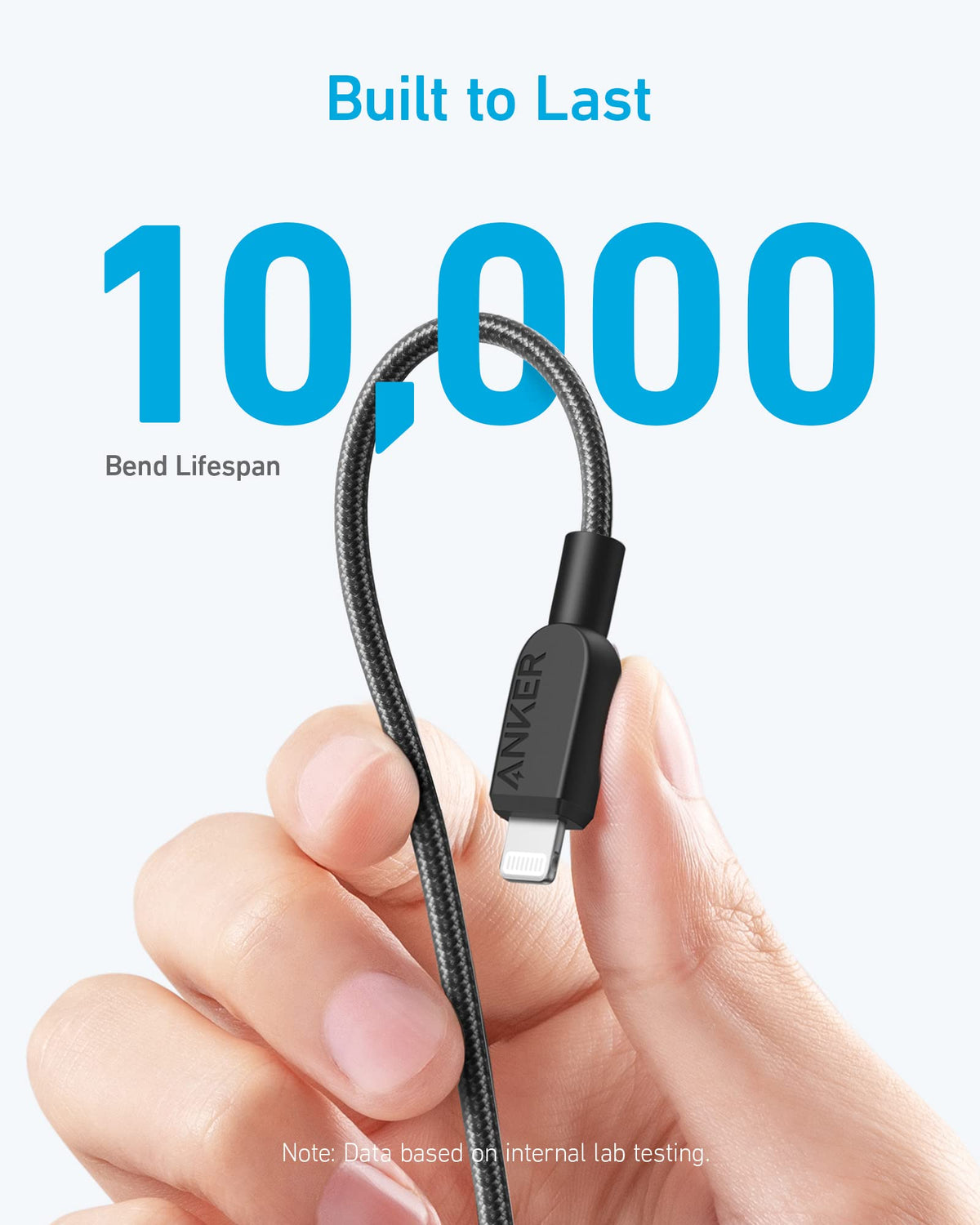 Anker 310 USB C to Lightning Cable(6FT,2Pack, Black), MFi Certified for iPhone 14 Series, and More(Charger Not Included)