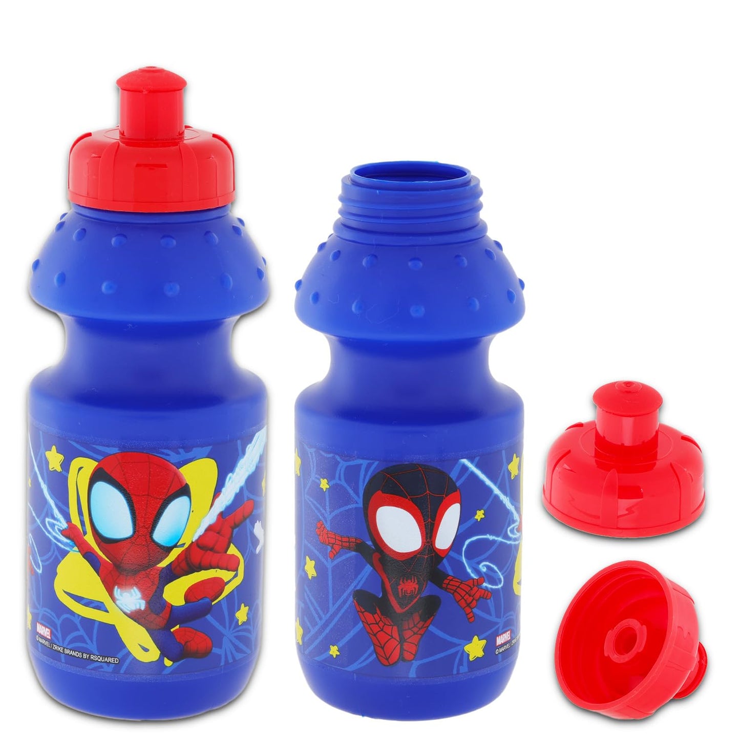 Marvel Spiderman Backpack Set - Bundle with 16" Bag, Lunch Box, Stationery, Water Bottle, Stickers, and More | Marvel School Supplies Kit for Kids