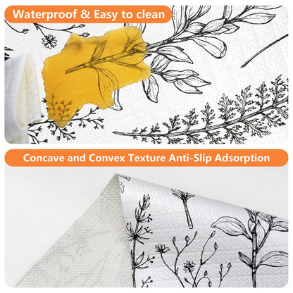Quttisay Shelf Liner for Kitchen Cabinets,Non Adhesive Cabinet Liner,Non-Slip Drawer Liner,Waterproof Shelf Liner Easy to Clean Strong Grip Liner for Cabinets,Drawers,Cupboard，(Floral 12 in x 10FT)