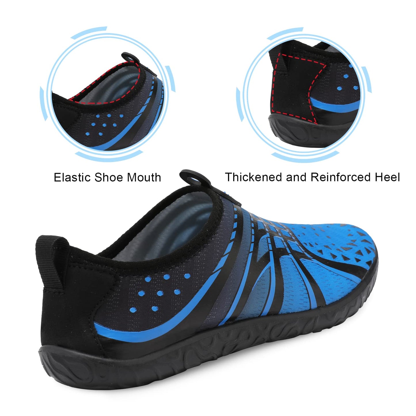Spesoul Womens and Mens Water Shoes Breathable Quick Dry Swim Shoes Barefoot Aqua Socks Beach Shoe for Pool River Yoga Outdoor Water Sports 13-14 Women/10.5-11.5 Men