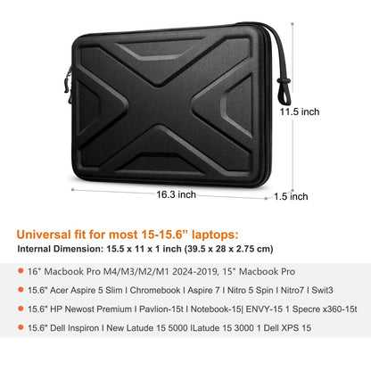 SITHON Hard Shell Laptop Sleeve Case for 15.6 Inch Acer Aspire 1/3/5/7, 15.6" ASUS VivoBook/Lenovo IdeaPad L3 and Other 15.6 inch HP Dell Samsung Laptop Chromebook, Shock Absorption Computer Bag
