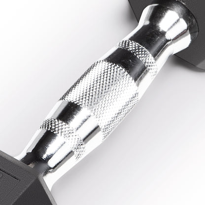 Marcy Classic Rubber Hex Dumbbell with Knurled Grip for Strength Training and Bodybuilding 5-lbs Single Dumbbell IBRH-005
