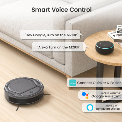 Lefant LiDAR Robot Vacuum and Mop, 450ml Visible Dustbin, Upgraded 190° PSD Obstacle Avoidance, Customized Cleaning, Multi-Floor Mapping, 150 Mins Runtime, WiFi/Alexa/APP, Pet Hair & Carpets, M330 Pro