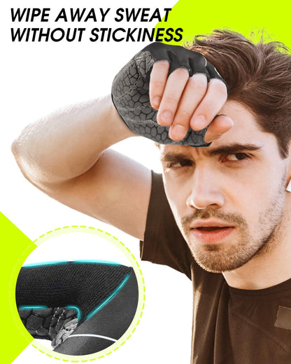 Tanluhu Cycling Gloves - Mountain Bike Half Finger Road Riding Gloves, Breathable, Shock-Absorbing, for Men and Women