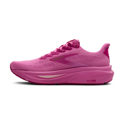 Brooks Women’s Ghost 17 Neutral Running Shoe - Pink/Fuchsia/Gold - 10 Medium
