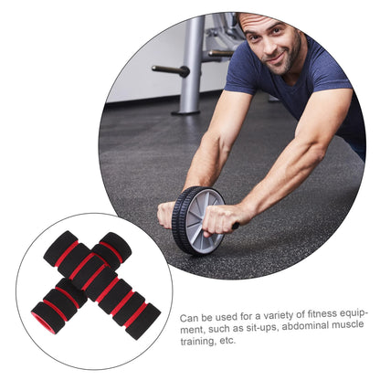 balacoo Replacement Sponge Roller Covers 4.33X1.25X1.57 Inch Foam Pads for Exercise Machines Leg Curl and Extension Equipment Comfortable Gym Grip Protectors for Ab Training