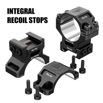 DISCOVERYOPT Precision Scope Rings, Precision Lapped Riflescope Mounts for Picatinny Rails (34mm-1.26 inches)