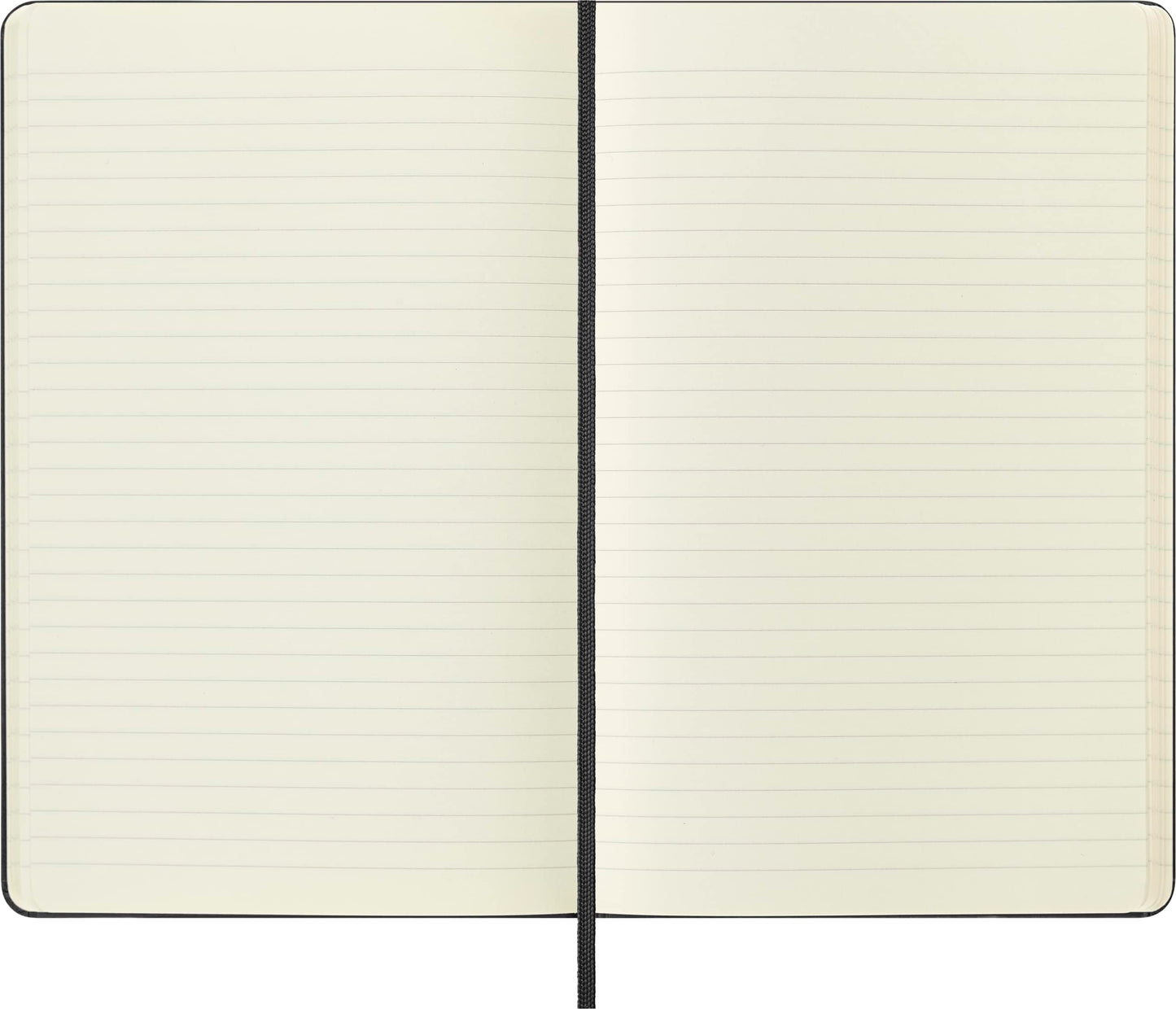 Moleskine Classic Notebook, Large, Ruled, Black, Hard Cover (5 x 8.25)
