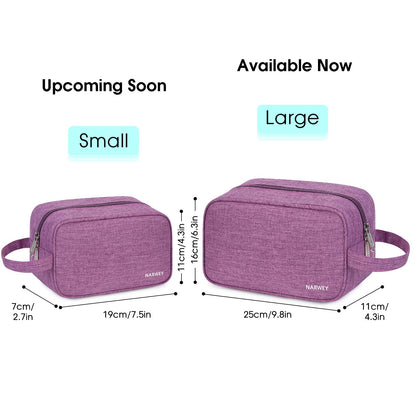 Narwey Travel Toiletry Bag for Women Traveling Dopp Kit Travel Bag for Toiletries Cosmetic Bag Makeup Bag Medicine Bag for Traveling (Dark Purple)