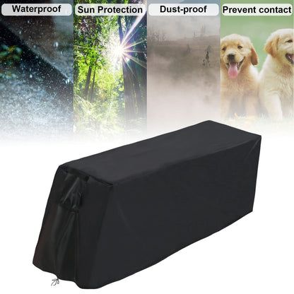 Weight Bench Cover - Exercise Workout Bench Cover Waterproof Protective Covers for Sit-Up Board - 55"L×18"W×16"H, Black