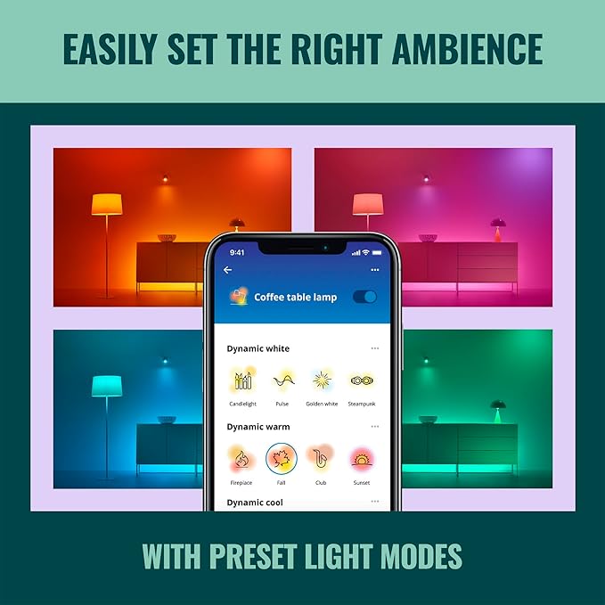WiZ Connected Color 6-Inch Smart Downlight - Pack of 4-2700K-6500K - 1150 Lumen - Indoor - Wi-Fi - Control with Voice/App + Motion - Matter Compatible