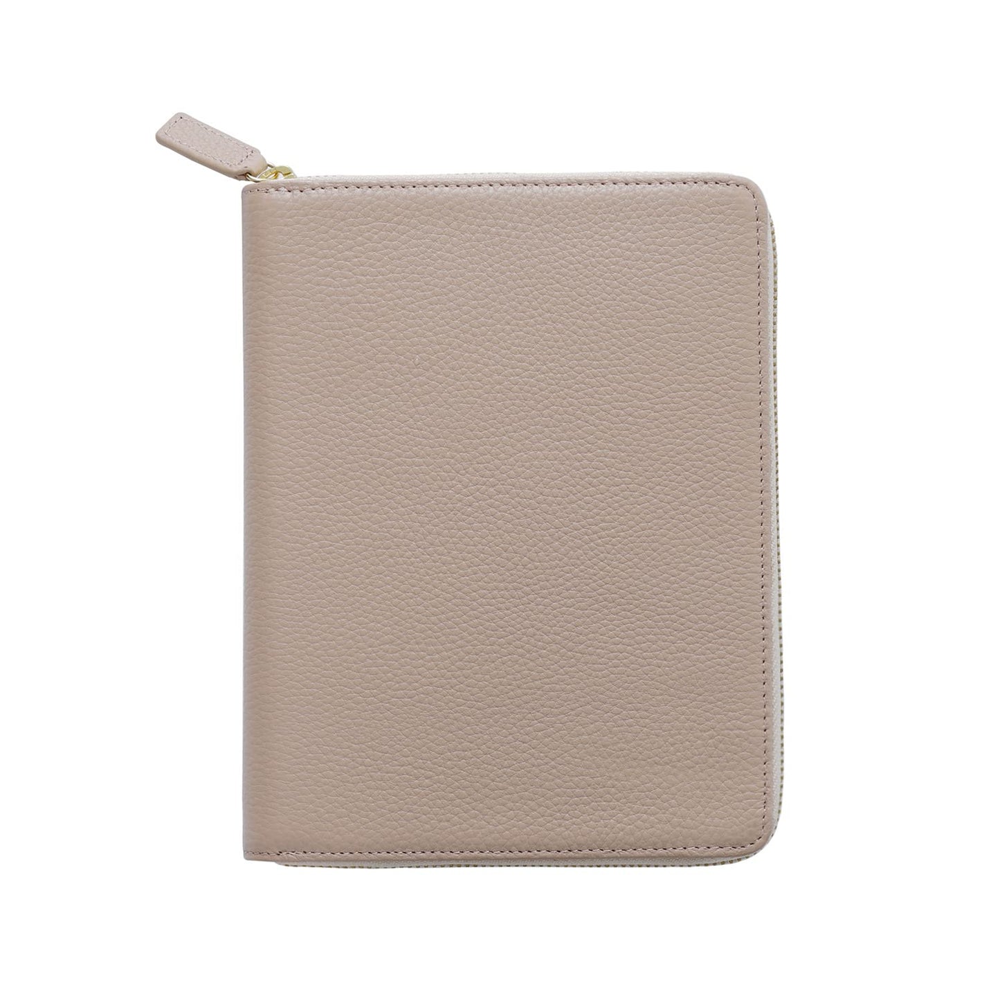 Moterm Zippered Leather Cover for Stalogy B6 Planners (Pebbled-Taupe)