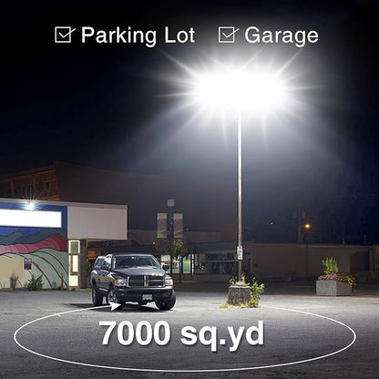STASUN 600W 90000LM LED Flood Stadium Light with Photocell, 100-277V Dusk to Dawn Outdoor Lighting, 5000K Daylight, IP67 Waterproof, ETL Certified for Sport Courts Arena Parking Lot