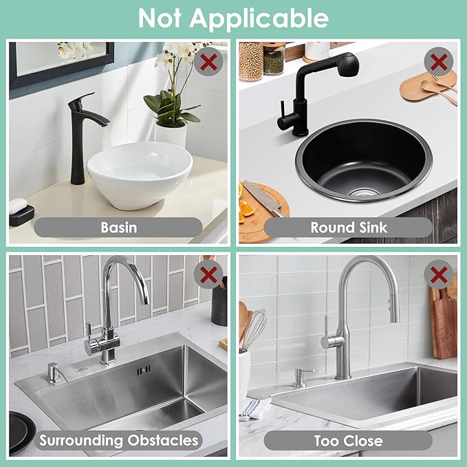 24 Inch Silicone Faucet Mat for Kitchen Sink Splash Guard